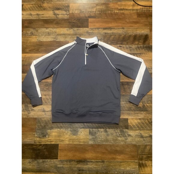 FootJoy Other - Footjoy Men's 1/4 Zip Gray White Performance Stretch Soft Golf Pullover